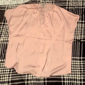 Pastel pink v-neck shirt